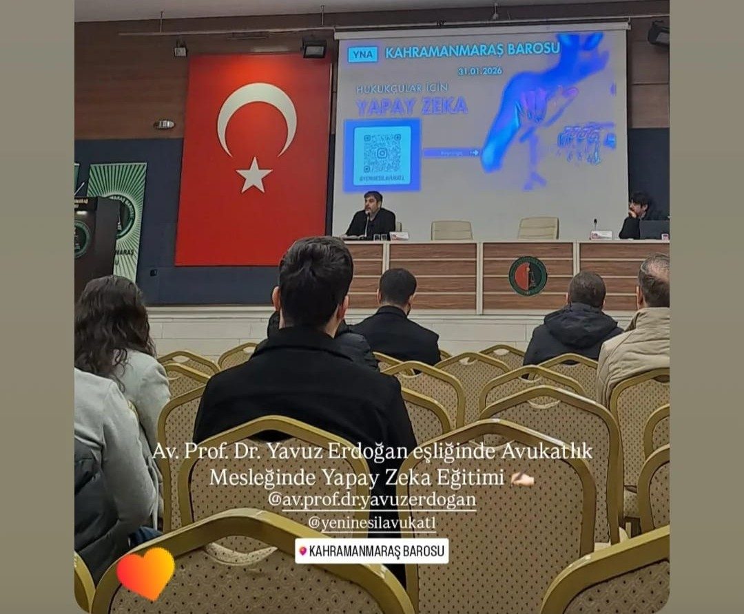 Kahramanmaraş Barosu — avukatlar için yapay zeka eğitimi